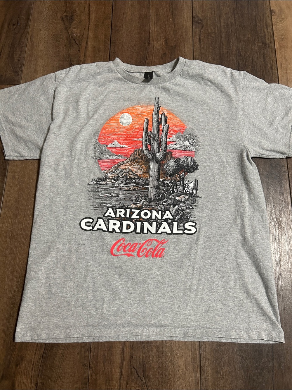 Arizona Cardinals x Coca-Cola Desert Sunset Graphic T-Shirt - Size Large